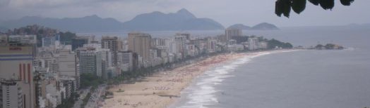 Playa Ipanema desde Morro dos hermanos Rio Janerio Brasil
